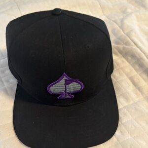 Black Pins and Aces Golf Hat